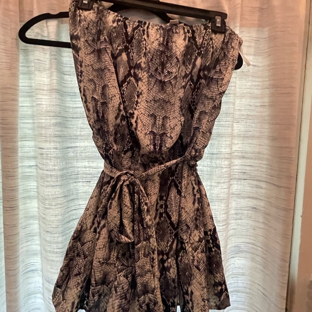 Snake print romper